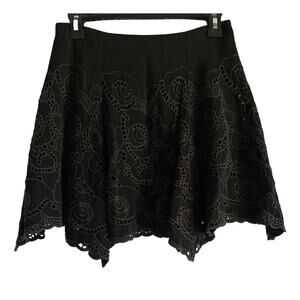 Free People Black Mini Skirt